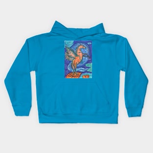 Mythical Horse Pegasus Kids Hoodie